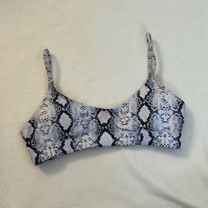 Snakeskin bikini top